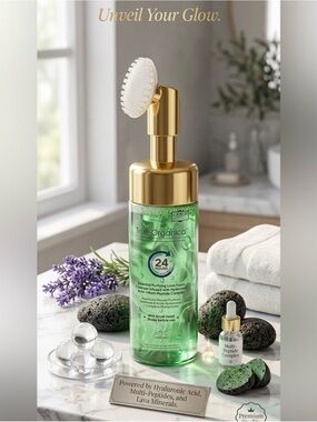 True Organica Cucumber Lava Foam Cleanser W/Brushhead ~ Retail $150